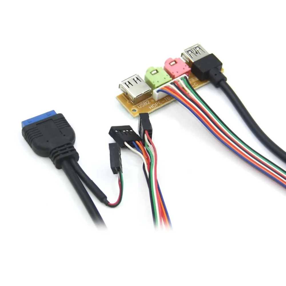 USB 2.0+ 3.0 port chassis PC computer case audio front panel replace cable 70cm