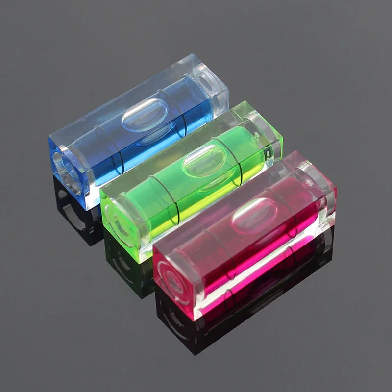 QASE 10*10*29mm Magnetic Square Spirit Level Bubble 4 Color Available 1 Piece
