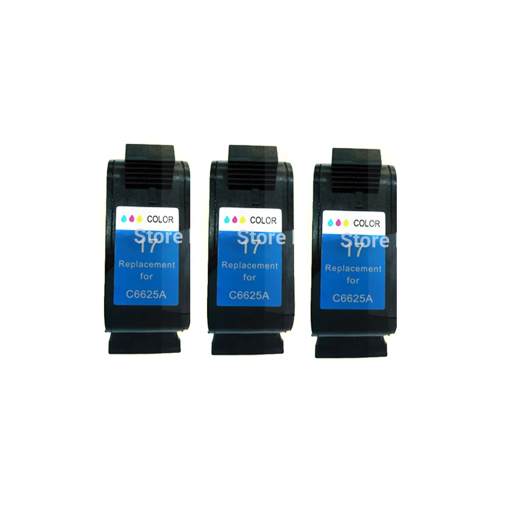 compatible ink cartridge for hp 17 for hp17 DeskJet 840 842 843 845c 840c 2110 7550 2110 3325 5550 printer