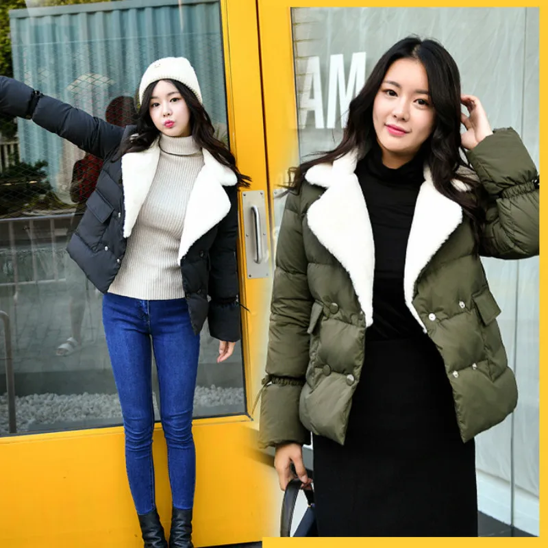 

Winter Jacket Women Clothes 2019 Korean 90% White Down Thick Coat Female Casual Warm Fur Coller Casacas Para Mujer LW680