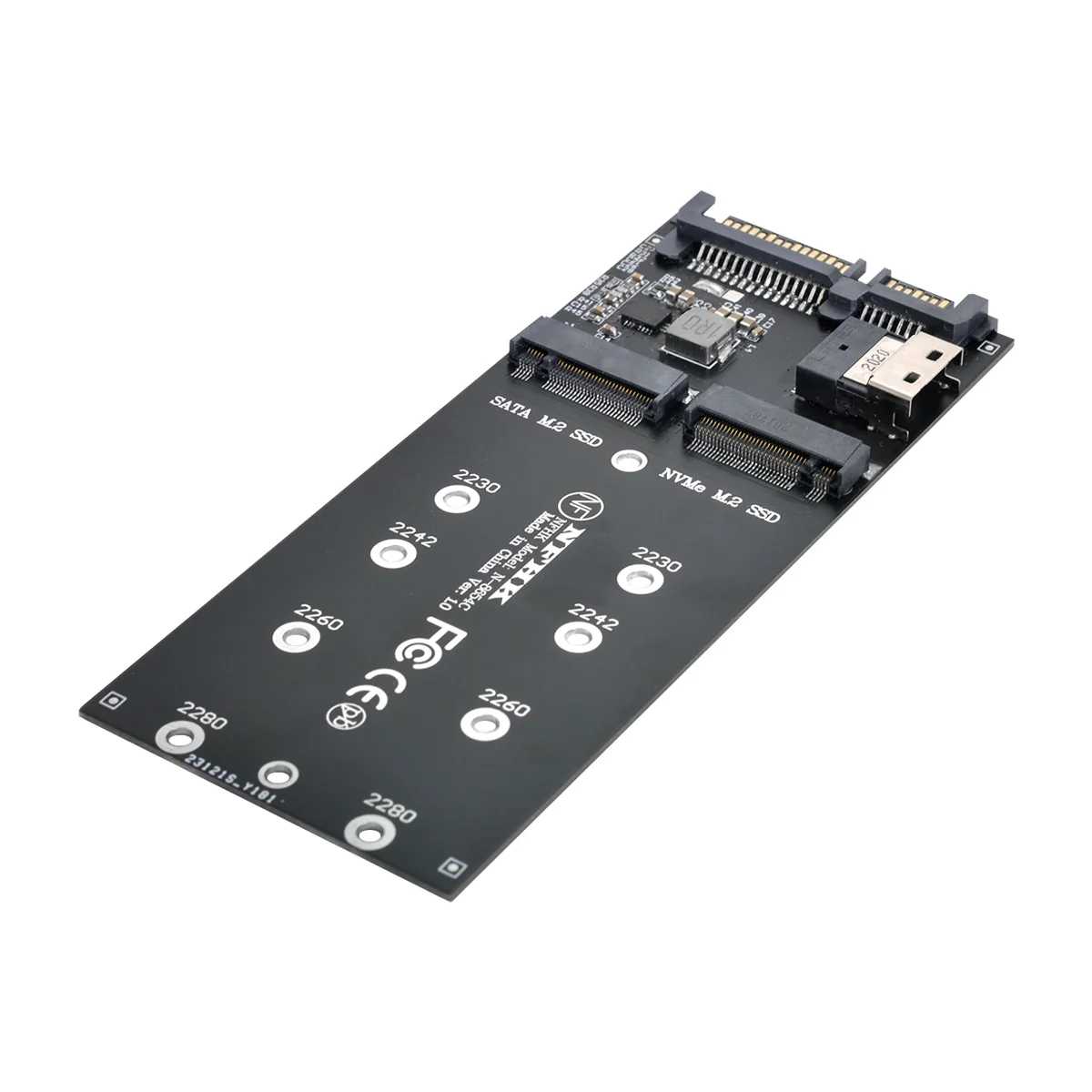 

ChenYang 22Pin SATA Adapter SFF-8654 to M.2 U2 Kit NGFF M-Key to Slimline SAS NVME PCIe SSD SATA SSD Adapter for Mainboard