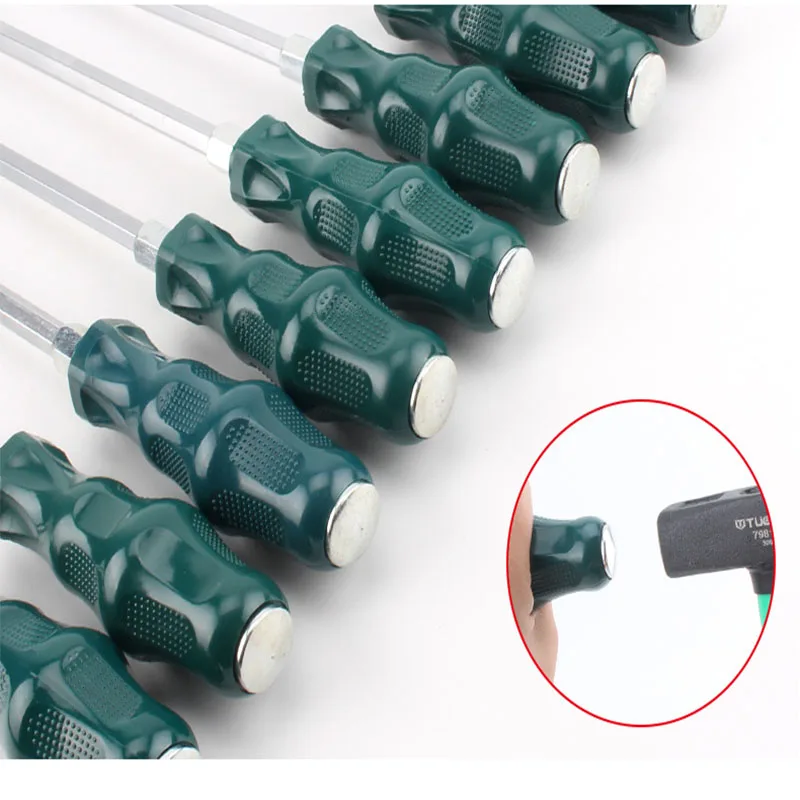 Set di cacciaviti da 6 pezzi/8 pezzi con punta magnetica scanalata e cacciavite Torx Phillips manico isolato CR-V utensili manuali domestici multifunzione