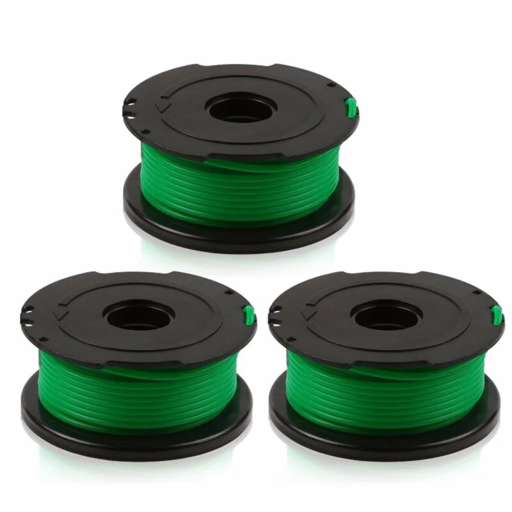 

3PCS Trimmer Spool & Line For Black & Decker GL7033 GL8033 GL9035 Strimmer A6482 Garden Lawn Mower Parts