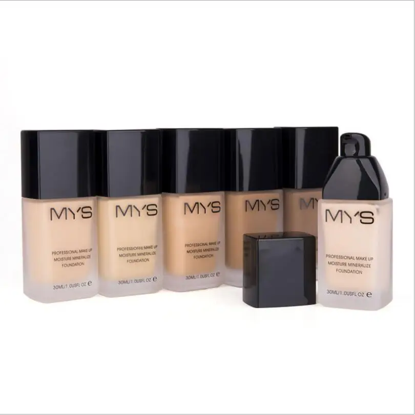 

New Brand MYS Makeup Base Face Liquid Foundation BB Cream Concealer Whitening Moisturizer Oil-control Waterproof Maquiagem T1547