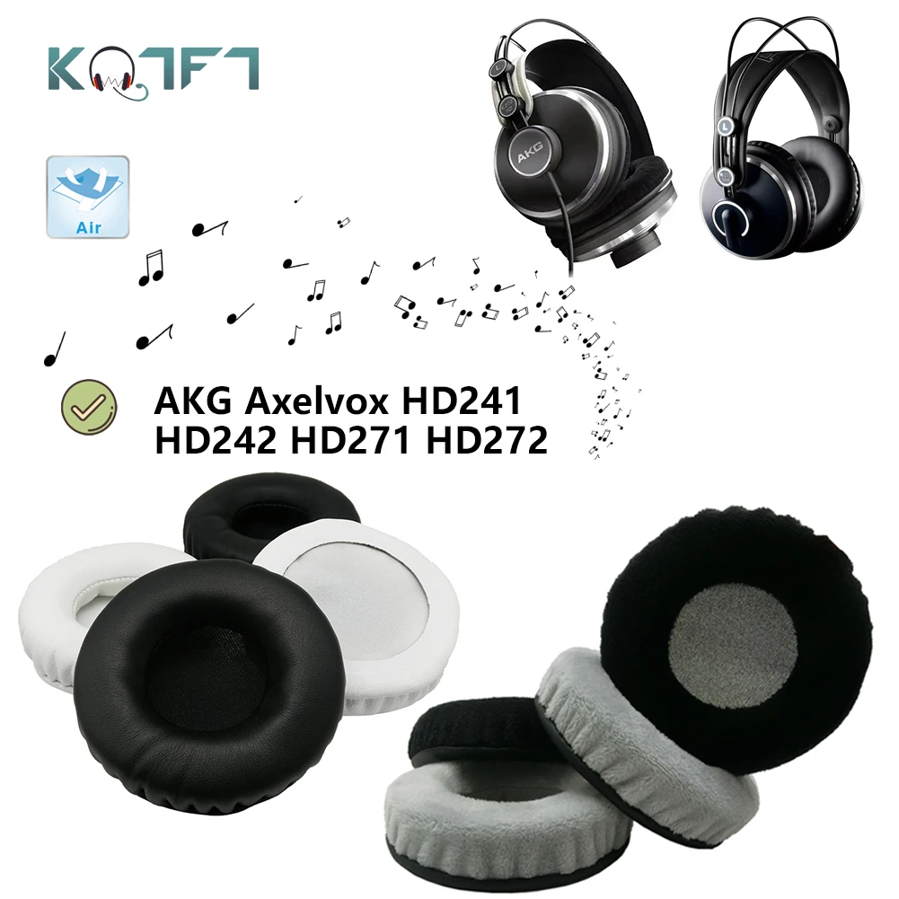 

Фланелевые амбушюры KQTFT для наушников AKG Axelvox HD241 HD242 HD271 HD272