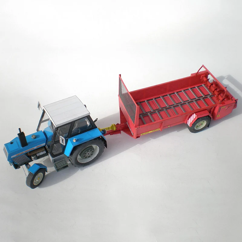 Zetor Crysta 8011 Tractor 1:32 Czech Origami Art Folding 3D Paper Model Papercraft DIY Teens Adult Handmade Craft Toys ZX-025