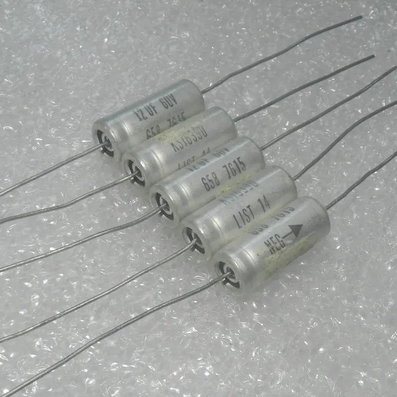 Original new 100% LIST14 60V12UF replaces 63v10uf cathode copper foot antique aluminum electrolytic capacitor (Inductor)