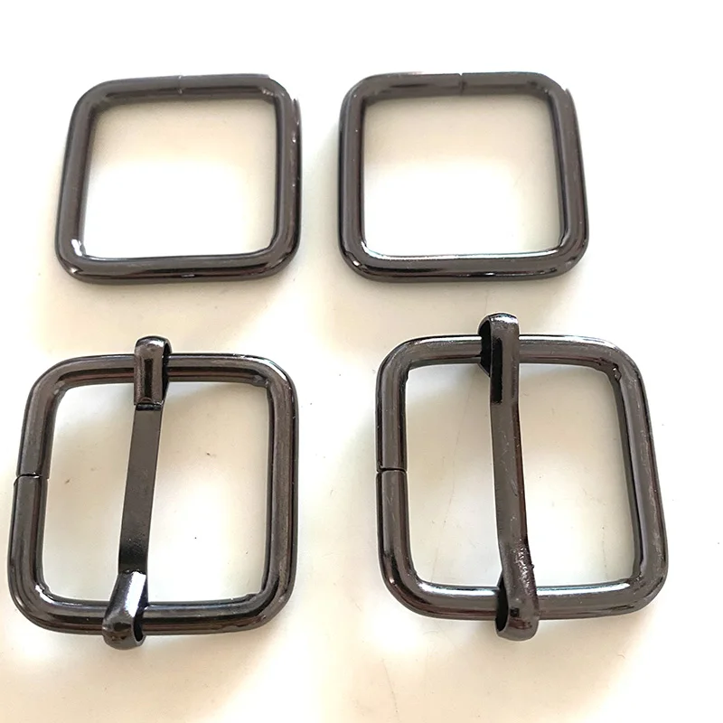 20pcs Gunmetal 25x25mm Zinc Alloy Rectangle Rings 25mm inner width Gunmetal Buckle