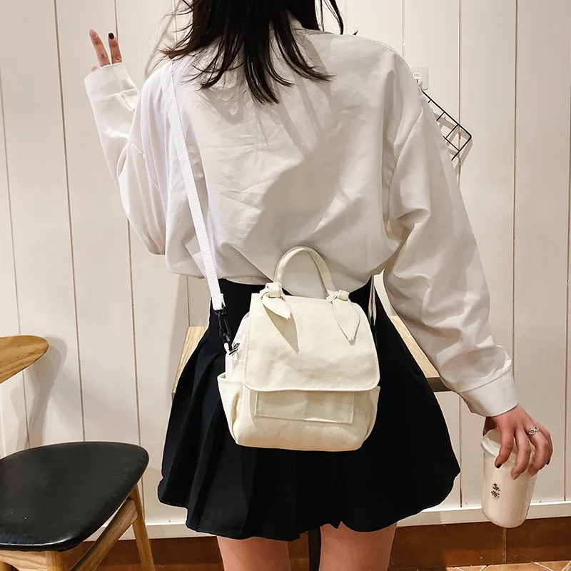 New Simple Canvas Crossbody Bag Versatile Fashion Messenger Bag Small Bags For Women Messenger Bag Shoulder Bag For Women 2020