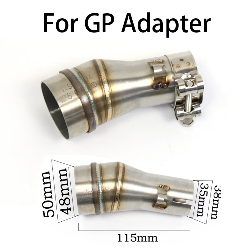 

For GP Middle 51MM Motorcycle Exhaust Middle Mid Link Pipe Muffler Tube Motocross Muffler Scooter tuning accessories