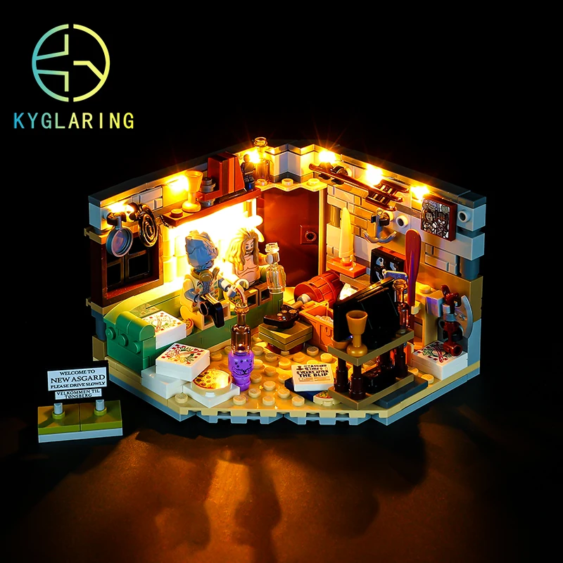 Kyglaring-Juego de iluminación Led para el nuevo Asgard, PARA EL 76200 Juguetes DIY, Bro Thor (no incluye bloques de construcción)