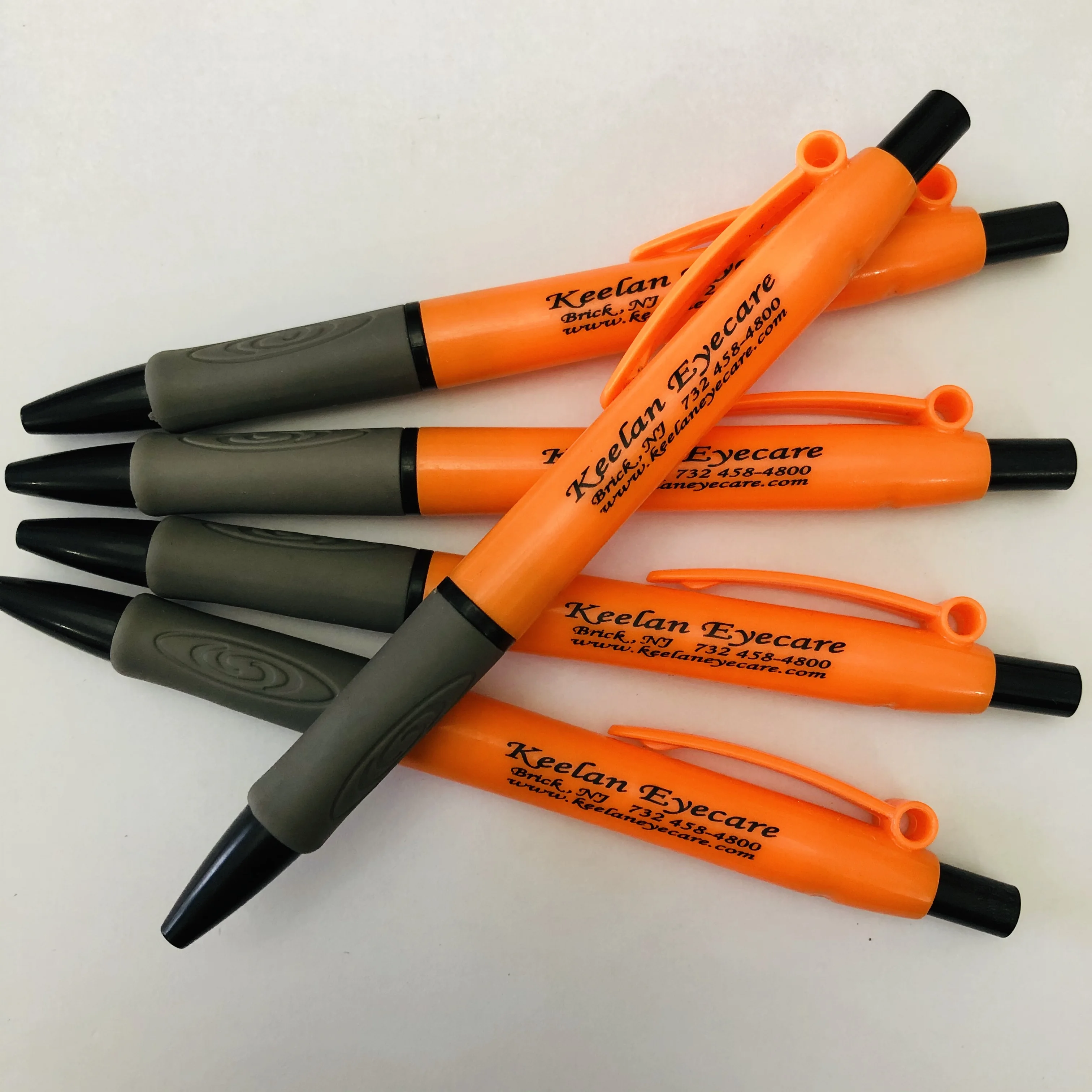 hot sales wholesale low price orange promotional plastic ballpoint pen print private logo name address gift pen free shipping