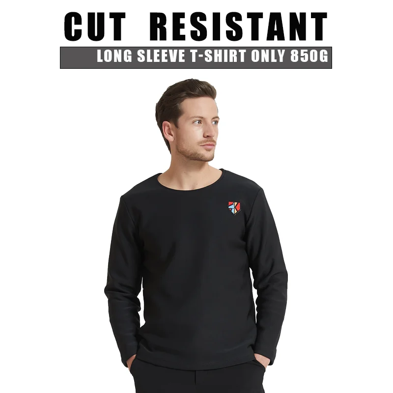 Personal Protective Equipment Anti-Cut Resistant Long Sleeve T-shirts Self-defense Bodyguard Police Clothes Men Women