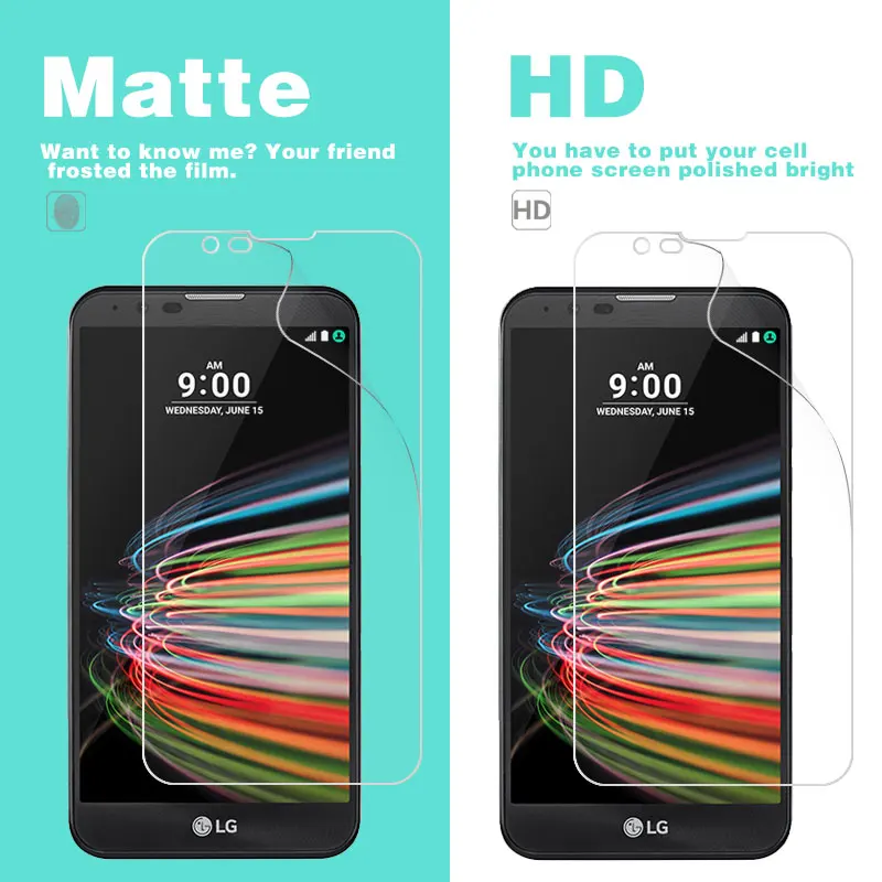 Anti-Fingerprint Matte Film For LG X Cam FAST Mach K600 K240 Power 2 Screen Skin Style Venture View X2 2018 HD Glossy cover