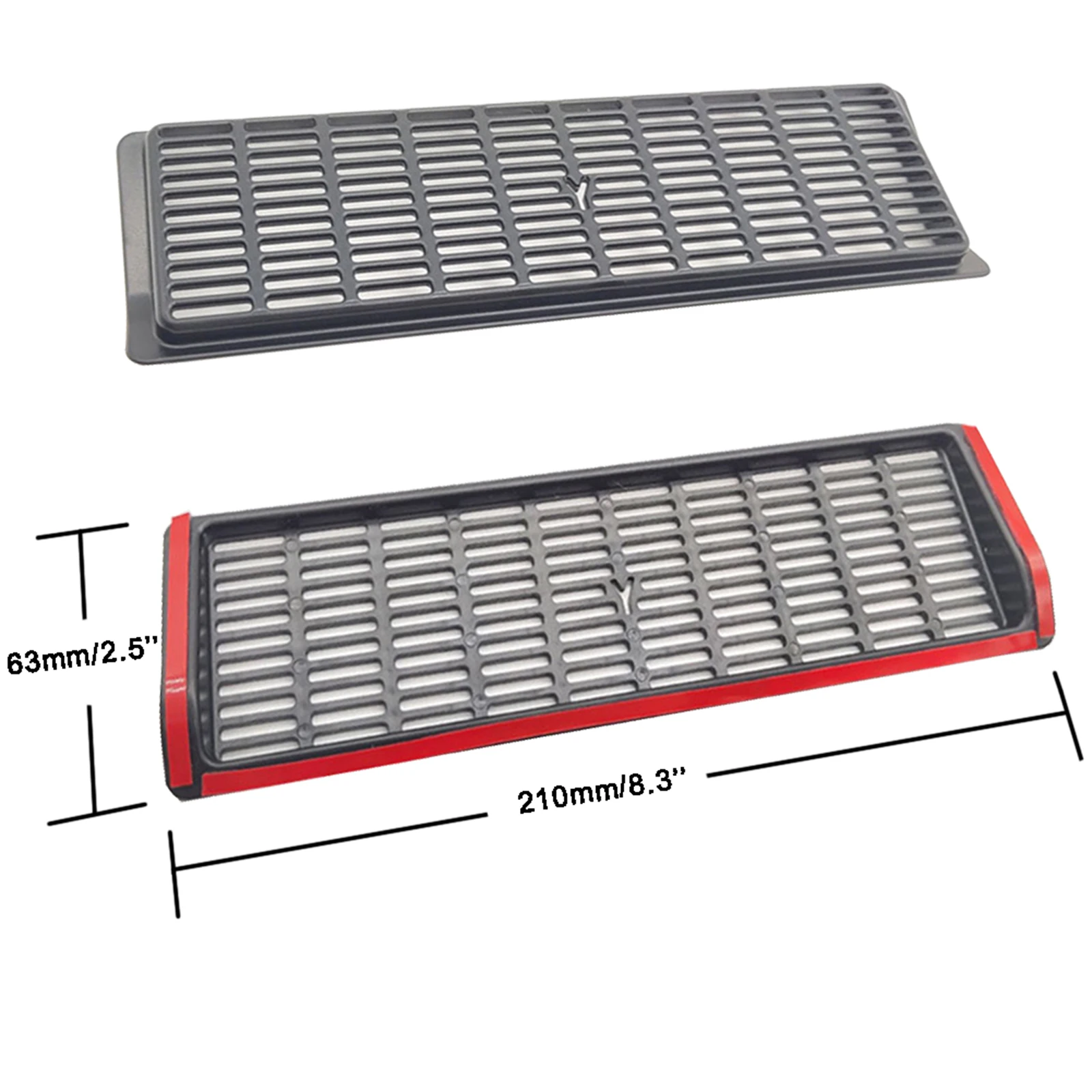 2Pcs For Tesla Model Y 2020 2021 Under Seat Car Air Flow Vent Cover Dust Cap Air Conditioning Grille outlet  ABS Car Accessories