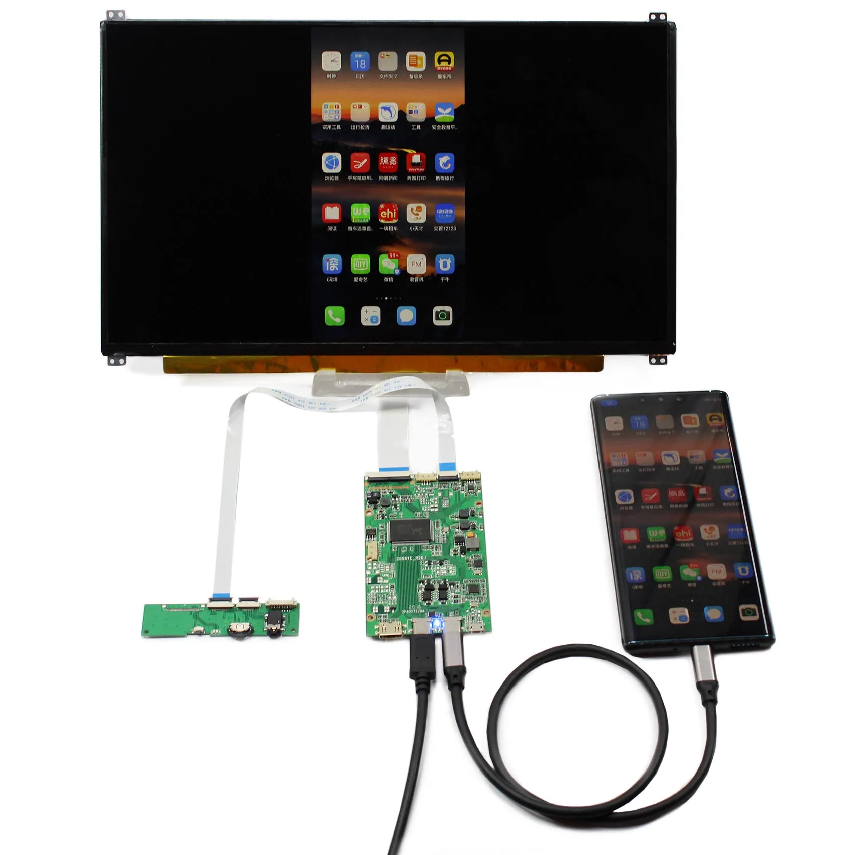 HD-MI USB-C Type-C LCD Controller Board 13.3