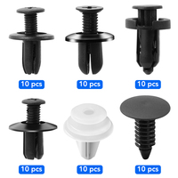 6 Size 60pcs Auto Fastener Clip Mixed for Ford Mondeo MK4 MK3 Focus 2 3 MK2 MK1 Fiesta Fusion Ranger S Max