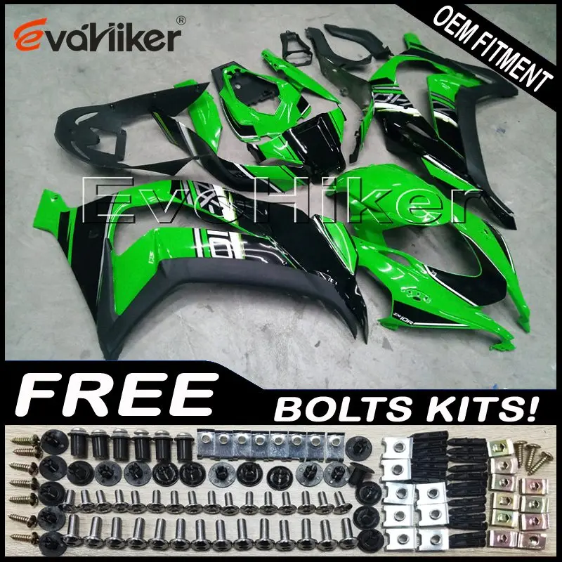 ABS plastic Fairings for ZX10R 2016 2017 2018 green ZX-10R 16 17 18 bodywork kit motorcycle panels Injection mold