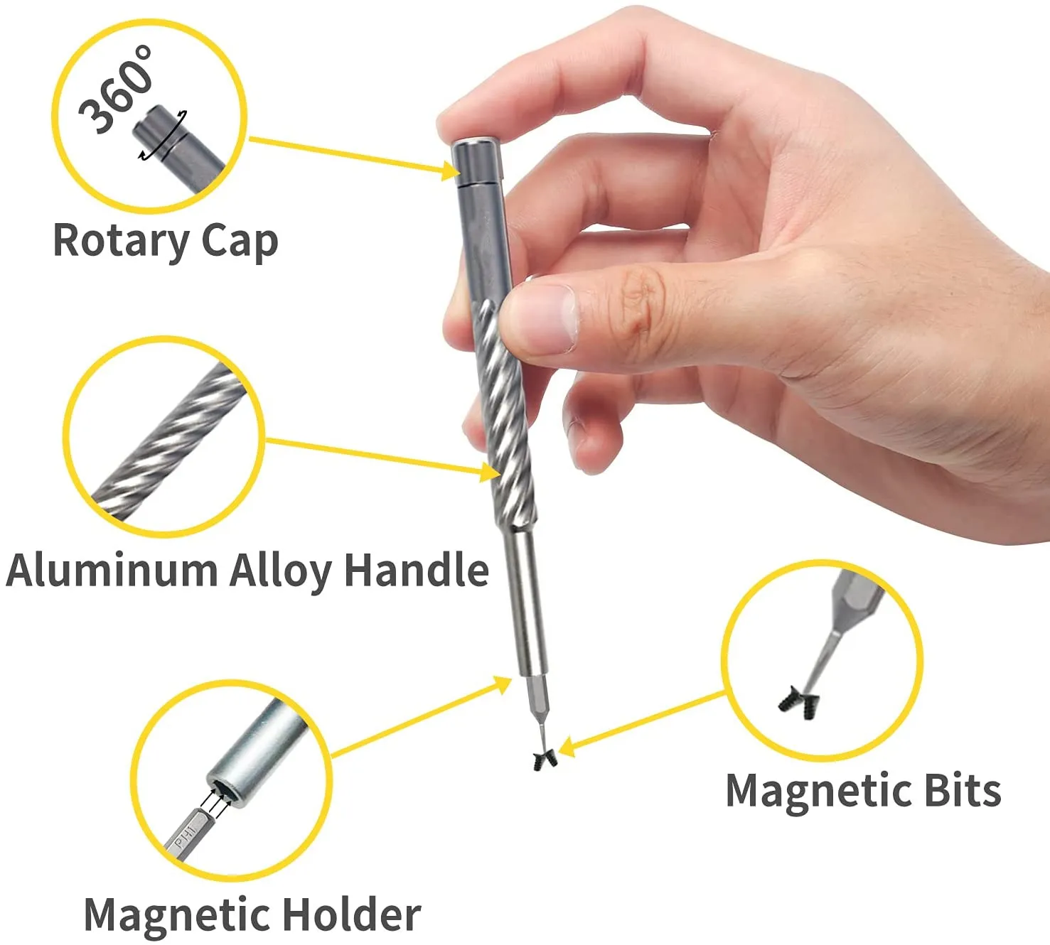 128 IN 1 Precision Screwdrivers Set,with 120 bits Included Slotted, Phillips, Hex, Torx Repair for Furniture, Laptop, PC, Camera