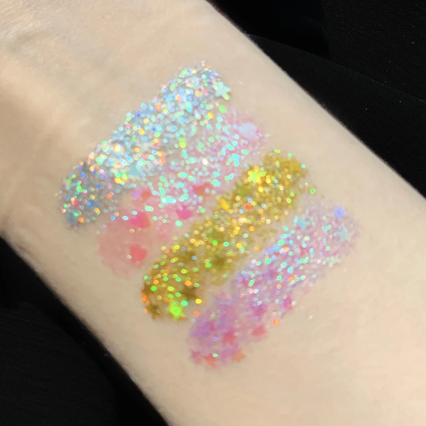 Sombra de ojos de 4 colores, pigmento para uñas, brillo, maquillaje de alta pigmentación, sombra de ojos en polvo, cosméticos, regalos