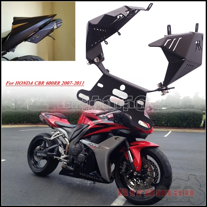 Specific License Plate Bracket for Honda CBR600RR 2007-2011 Motorcycle Tail Tidy Fender Eliminator Registration Frame Holder