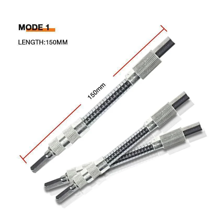 1/4 \'\'150/400mm Universal Macio Eixo Lote Cabeça Para Elétrica Broca Titular Eixo Flexível Chave De Fenda Hex Shank Extensão