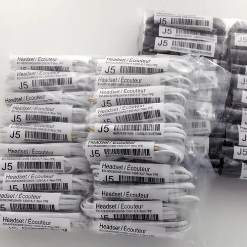 Imagen 1 del producto 30 unids/lote kecesic AAAA J5 auriculares intrauditivos auriculares manos libres con micrófono para teléfonos Samsung HTC Xiaomi