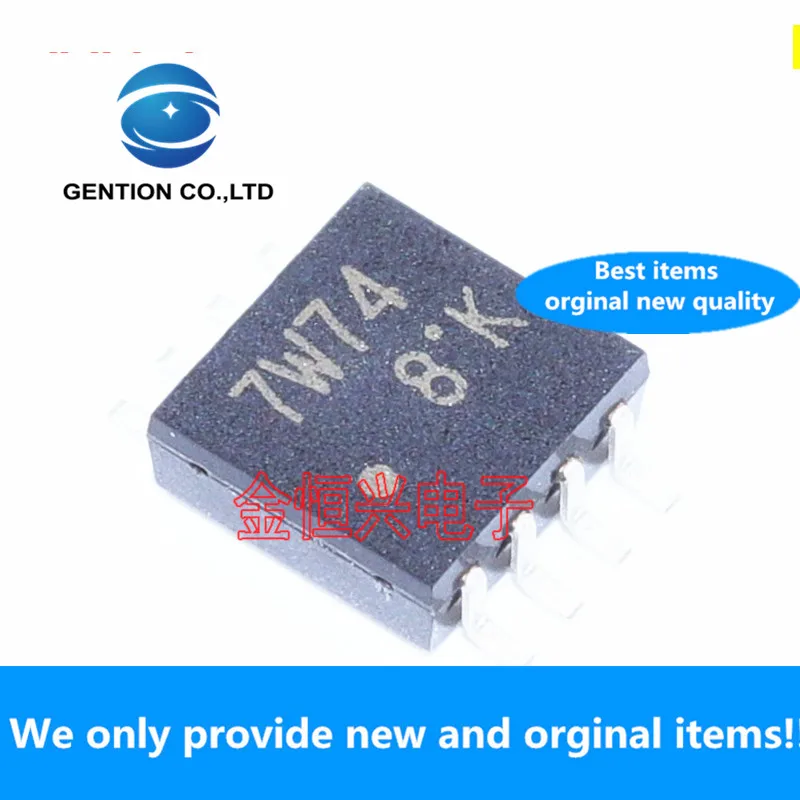 10Pcs 100% Orginal TC7W74FU 7W74 TC7W74 SSOP8-P-0.65