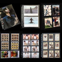 20 piezas A4 formatos múltiples 11 agujeros página de álbum de fotos transparente suave para colección de monedas mágicas juego estrella carpeta de tarjetas postales