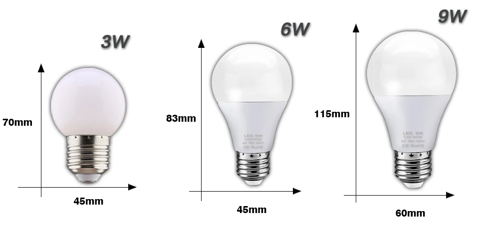 10 Stück/Lot Ampullen-LED-Lampe E27 AC 220V Glühbirnen 18W 15W 12W 9W Lampada Illas für Kronleuchter im Wohnzimmer – Detail 4