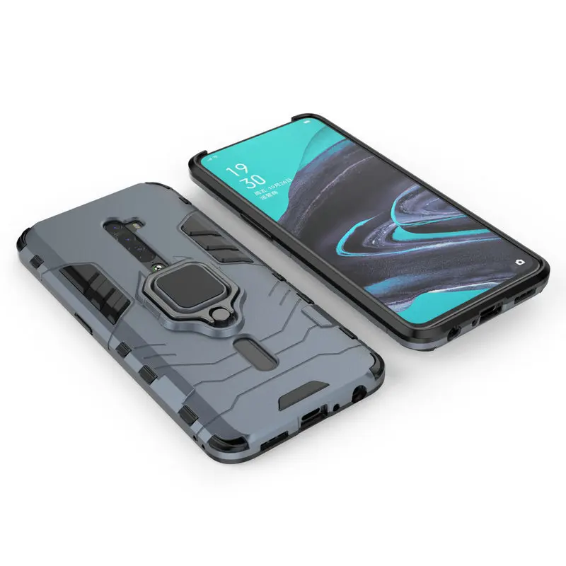 For Oppo Reno 2 3D Ring Armor Case for Oppo Reno2 Z F CPH1907 PCKM00 PCKT00 Oppo Reno Z A9 2020 A5 2020 Holder Phone Cover Case