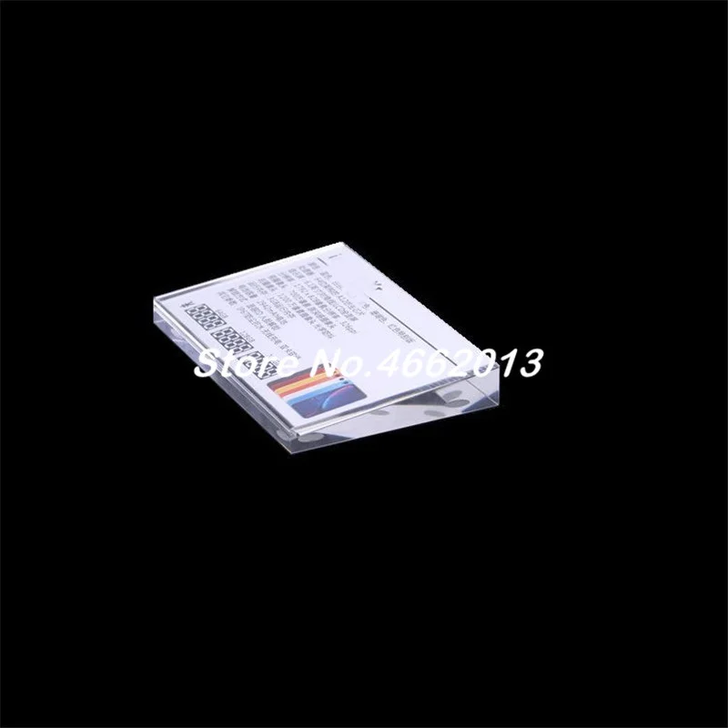 10 X A6 table top sign holder Acrylic Mobile Cellphone Price Tag Holder A6 Beveled Square Sign Holder Phone Advertising Display