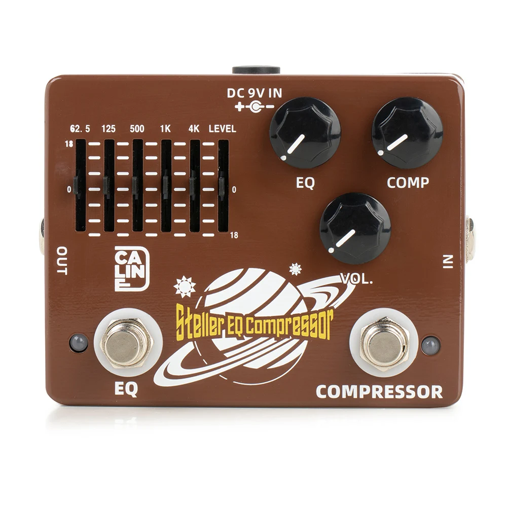 

Caline DCP-10 Stella Bass Compressor EQ Effect Pedal Dual Pedal Tremolo Effects Pedal Guitar-parts-and-accessories Sound Mixer