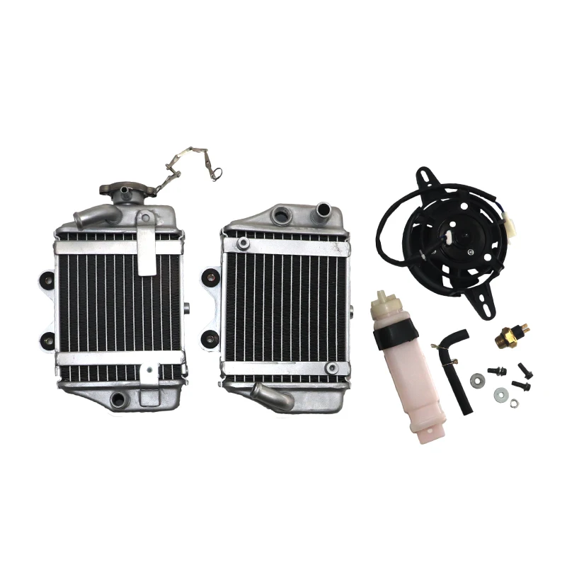 

ATV Radiator Water Cooling Engine & Fan For Xmotos Apollo Motorcycle Zongshen Loncin Lifan 150cc 200cc 250cc Engine Accessories