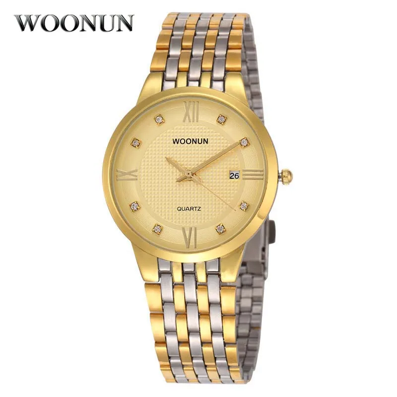 

2020 Fashion Classic Men Watches Men Luxury Gold Watches Stainless Steel Quartz Wristwatch Men Diamond Watches Gift reloj hombre