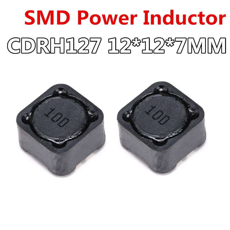 5 sztuk CD127 CDRH wzbudnik zasilania SMD 12*12*7MM 3.3/4.7/6.8/8.2/10/12/15/18/22/27/33/39/47/68/82/100/120/220/330/470/560/680/1000UH