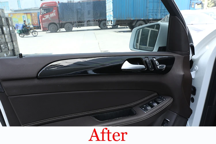 For Mercedes benz ML GLE GL Class GLS 320 400 Car Styling ABS Carbon Fiber Interior Door Decoration Panel Cover Trim Accessories