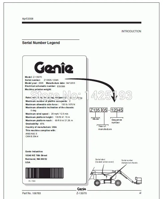 

Genie Forklifts Service Manuals 2013