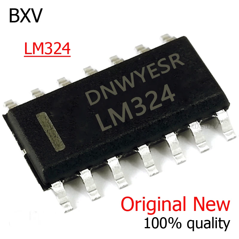 10PCS LM324 LM324D SOP14 LM324DR SOP 324 SOP-14 SMD new and original IC Chipset BXV