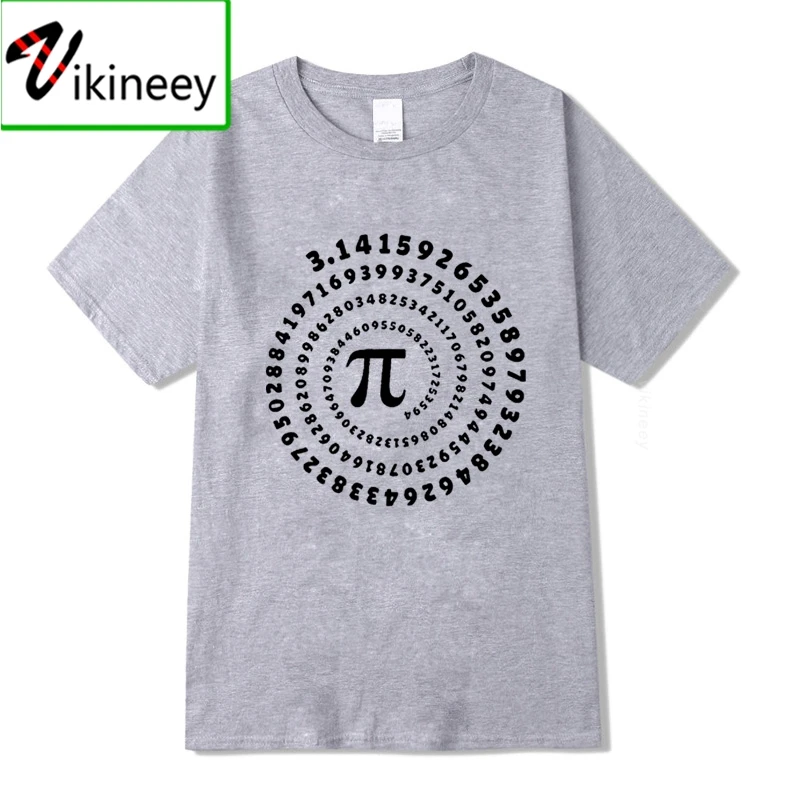 Mens T-shirt 100% cotton short sleeve Mathematical geometry printed men Tshirt o-neck street style cool Funny loose T-shirt