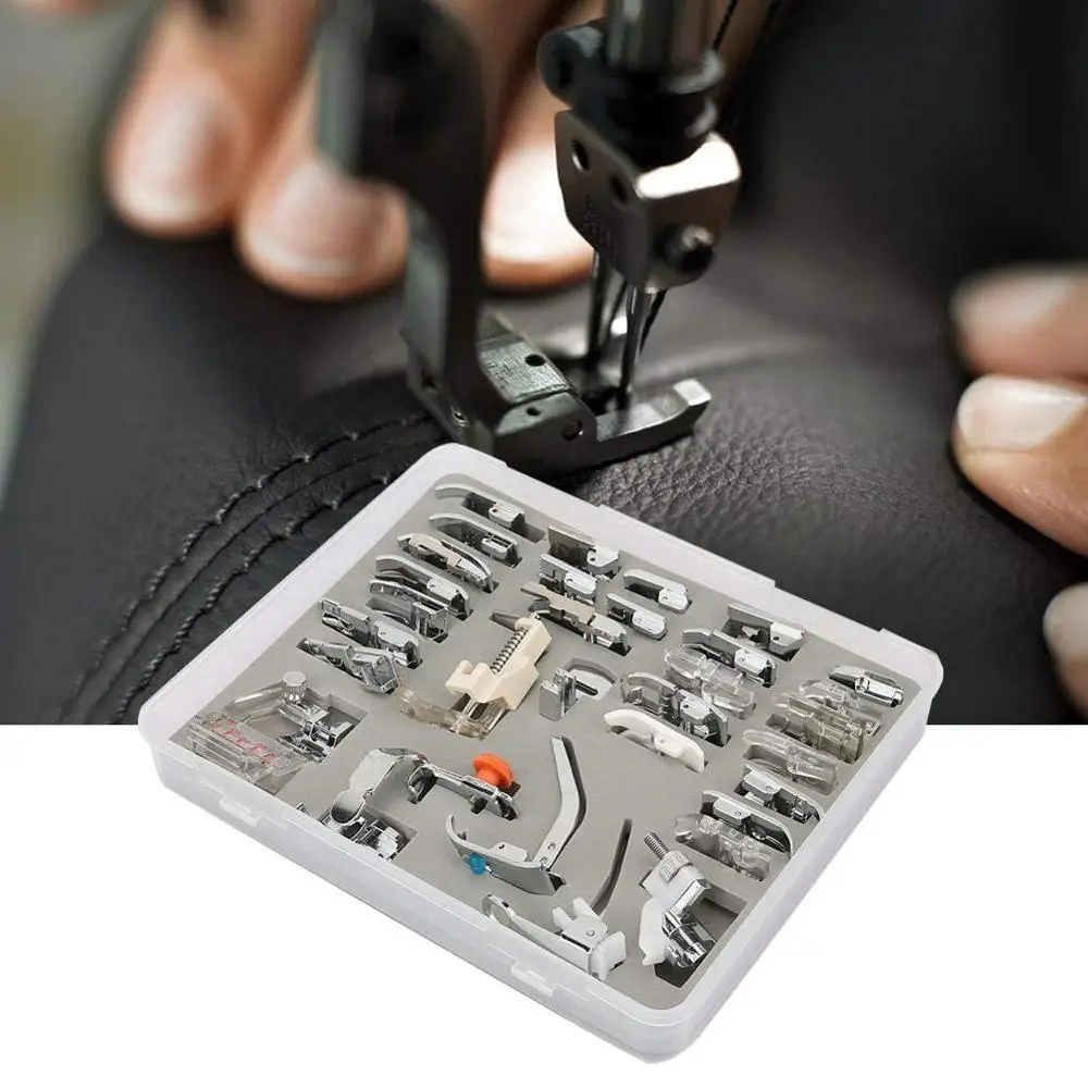 30/32/42/48/52/62 Pcs Sewing knitting crochet Domestic Machine Blind Stitch Darning Presser Foot Feet Kit Set For Brother Singer