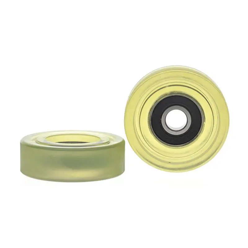 10pcs/50pcs 8*40*13mm polyurethane PU rubber coated 608 608RS low noise roller bearing friction pulley soft rubber 8x40x13