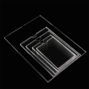 Multi Sizes Transparent Clear Frame Acrylic Double layer Acrylic Label Frame Label Holder A3 Card Cover Sign Photo Frame