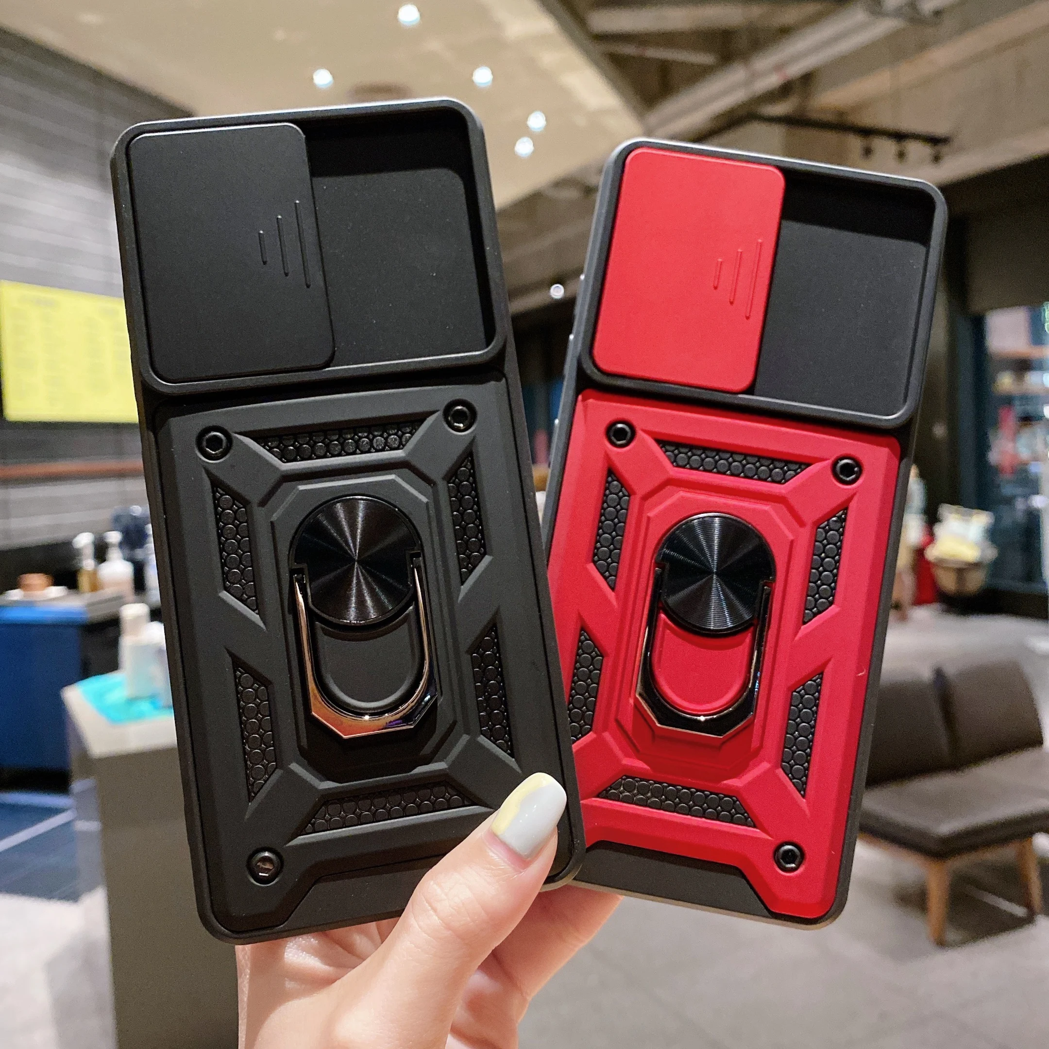 Shockproof Armor Case Coque For Lenovo K13 Pro K13 Note Pro Car Magntic Stand Ring Push Pull Camera Protector Case