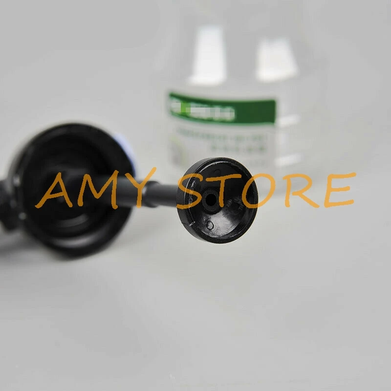 Plastic Transparent Machine Oil Can Oiler Filling Pot Gun 350ml Hose Brass Tip