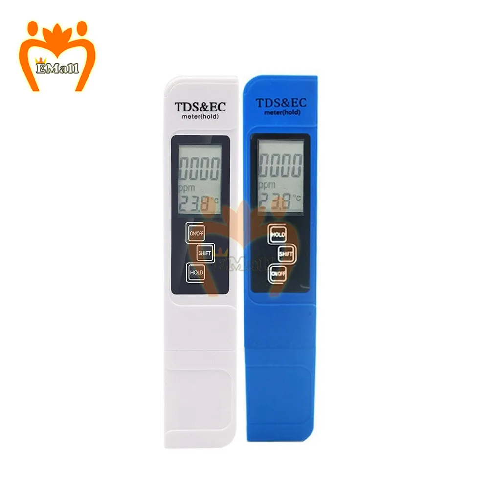 

3 in 1 Digital LCD TDS EC Meter Pen for Water Tester Aquarium Pool Automatic Calibration Thermometer Water Quality Purity Test