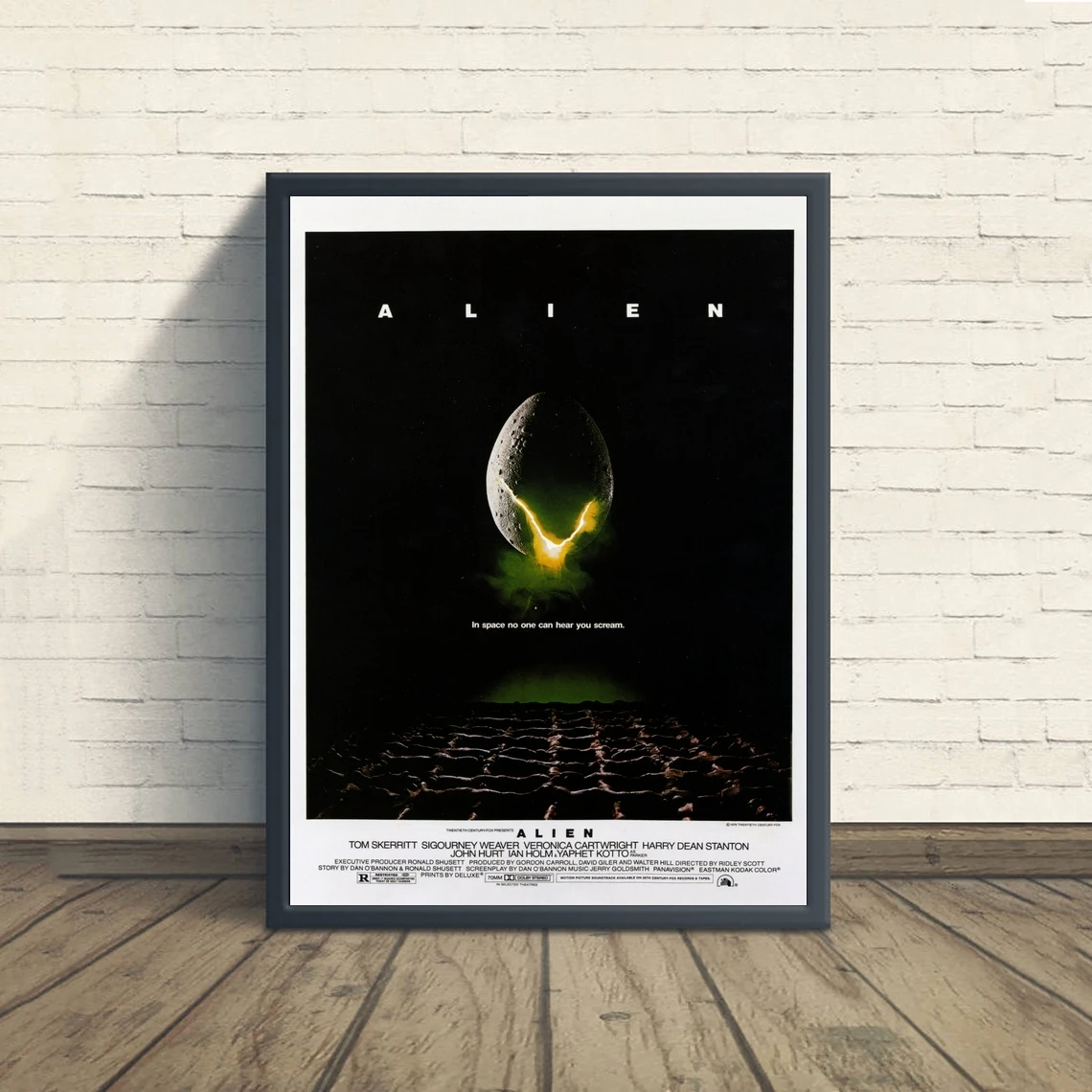 Alien Poster Canvas Classic Vintage Wall Painting Art Poster Decorate Movie Promotion Poster Cover