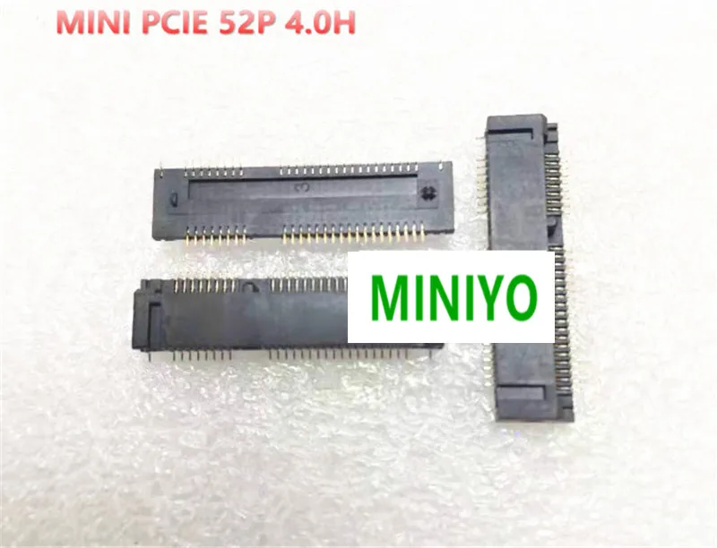 High quality MINI PCI-E 4.0H 52Pin 52-Pin 3G module socket wireless network card slot