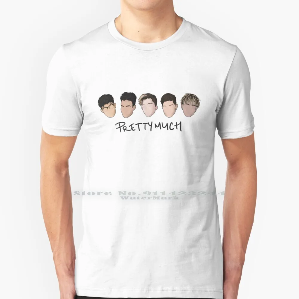 Prettymuch T Shirt Cotton 6XL Prettymuch Pretty Much Pm Brandon Arreaga Edwin Honoret Austin Nick Mara Zion Kuwonu Beanz