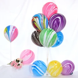 10Pcs 12inch 마노 풍선 다채로운 구름 풍선 라텍스 헬륨 짙어지면서 풍선 웨딩 생일 파티 홈 DIY 장식